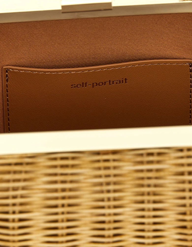 Textured Leather Shoulder Bag with Chain Strap