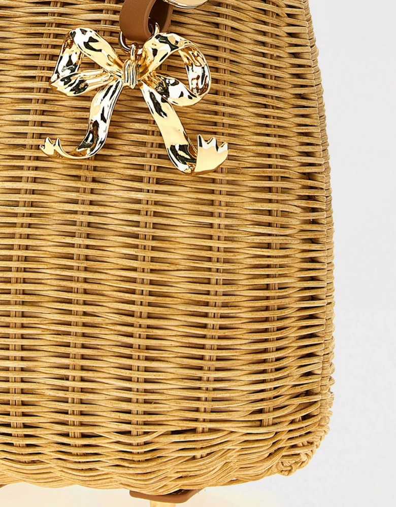 Textured Leather Shoulder Bag with Chain Strap