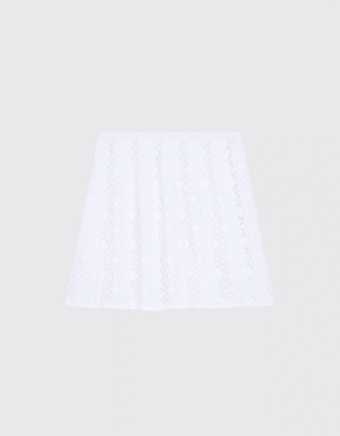 Knit Pleated Mini Skirt