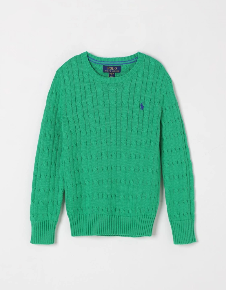 Cable Knit Cotton Sweater