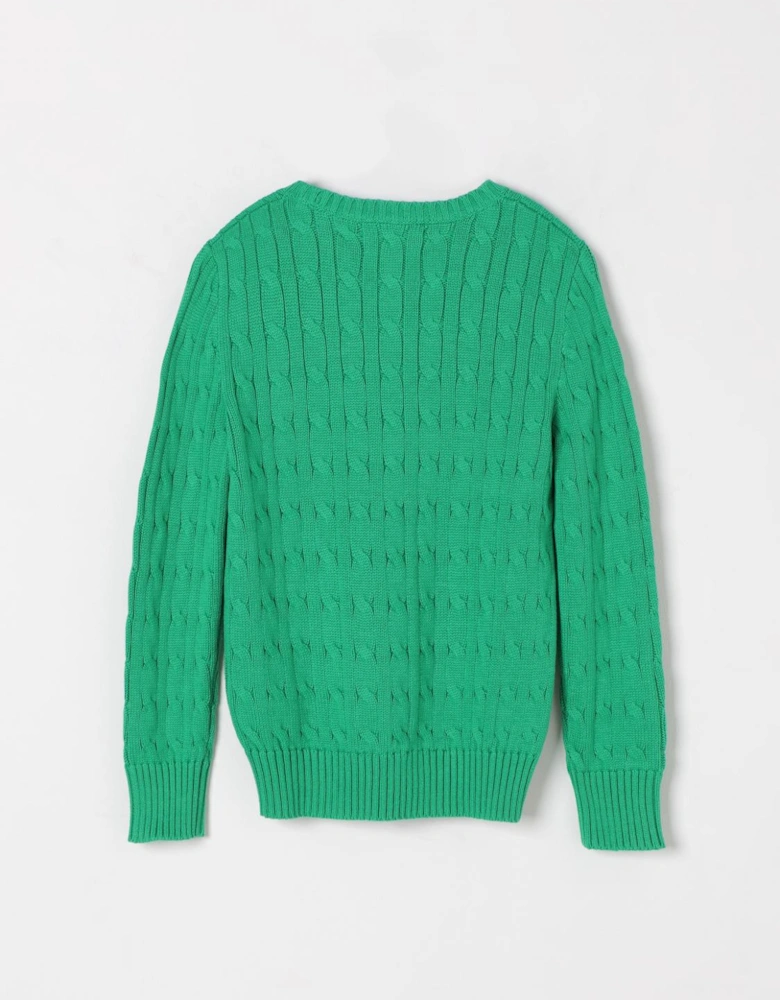 Cable Knit Cotton Sweater