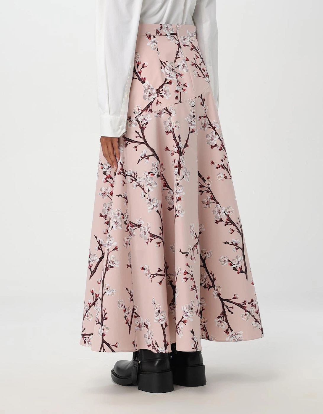 Floral Print Midi Aline Skirt
