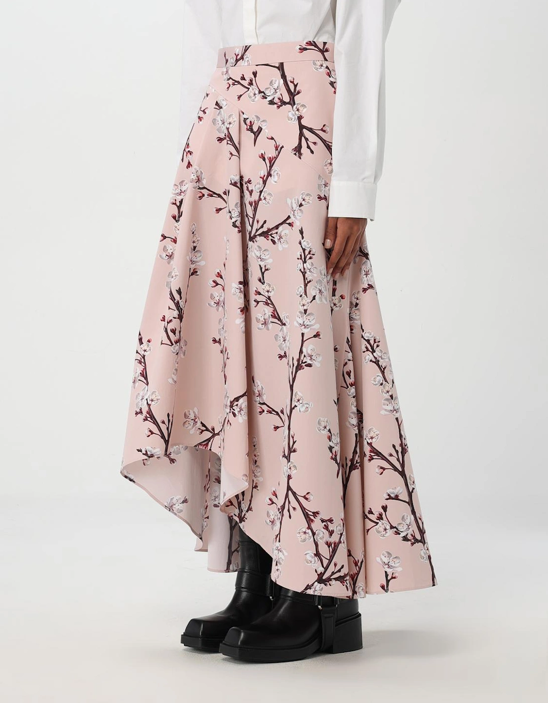 Floral Print Midi Aline Skirt