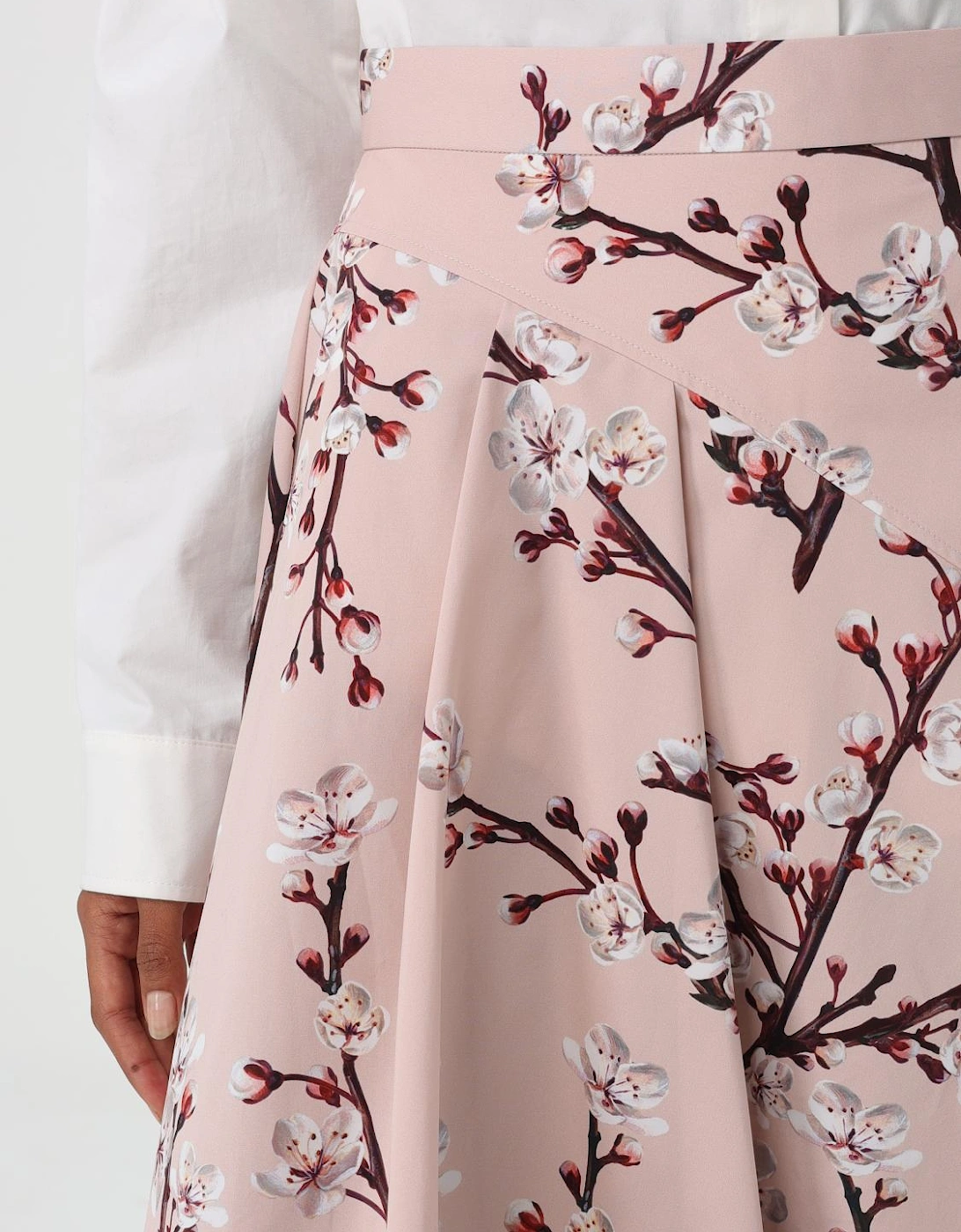 Floral Print Midi Aline Skirt