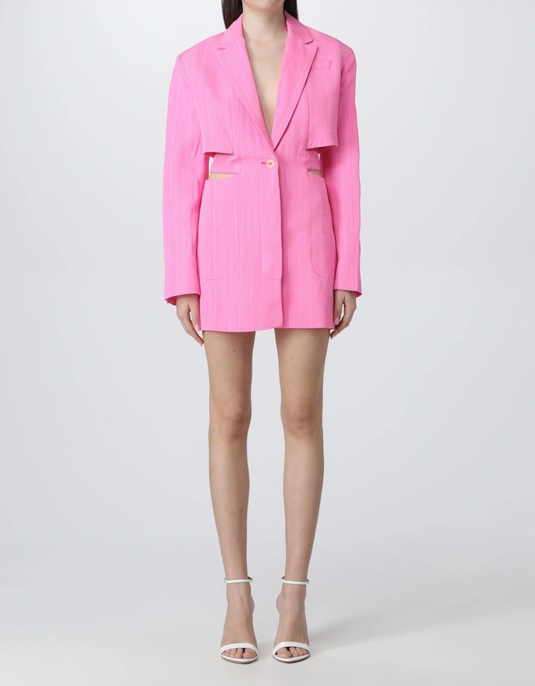 Cutout Blazer Dress Cropped Style