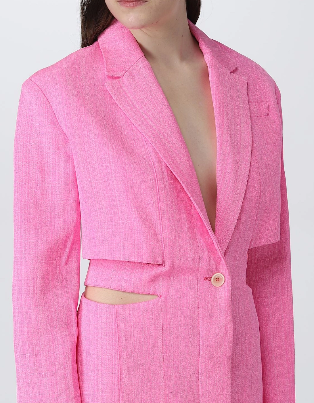 Cutout Blazer Dress Cropped Style