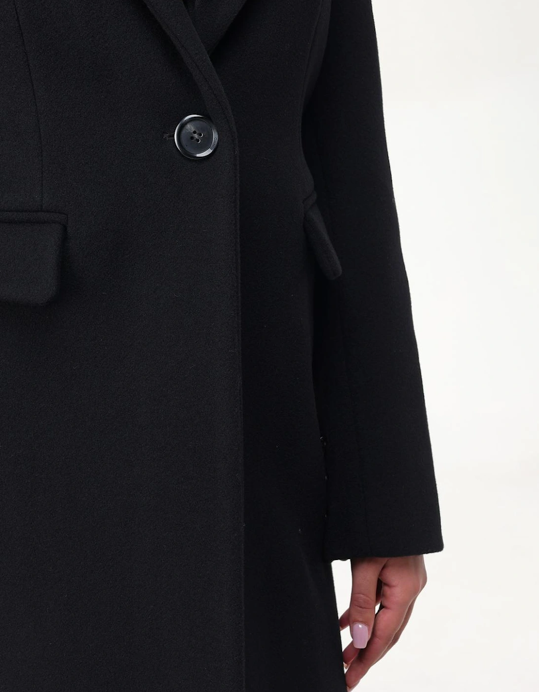 Wool Coat Classic Notch Collar