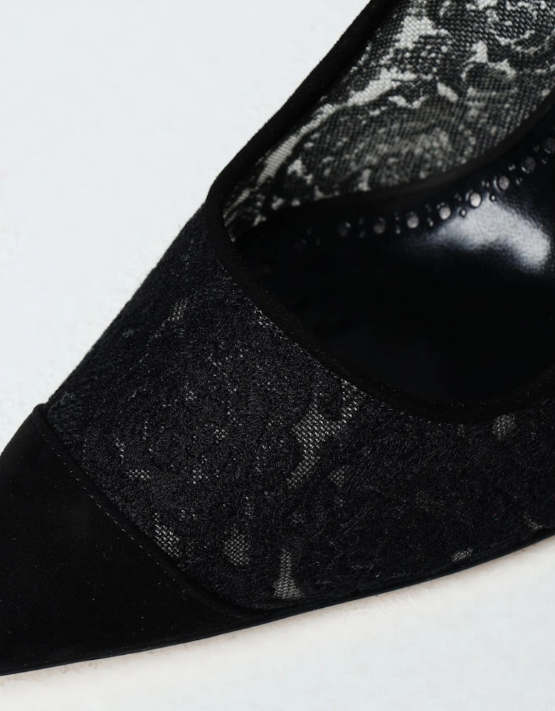 Lurum Lace Pumps Mid Heel