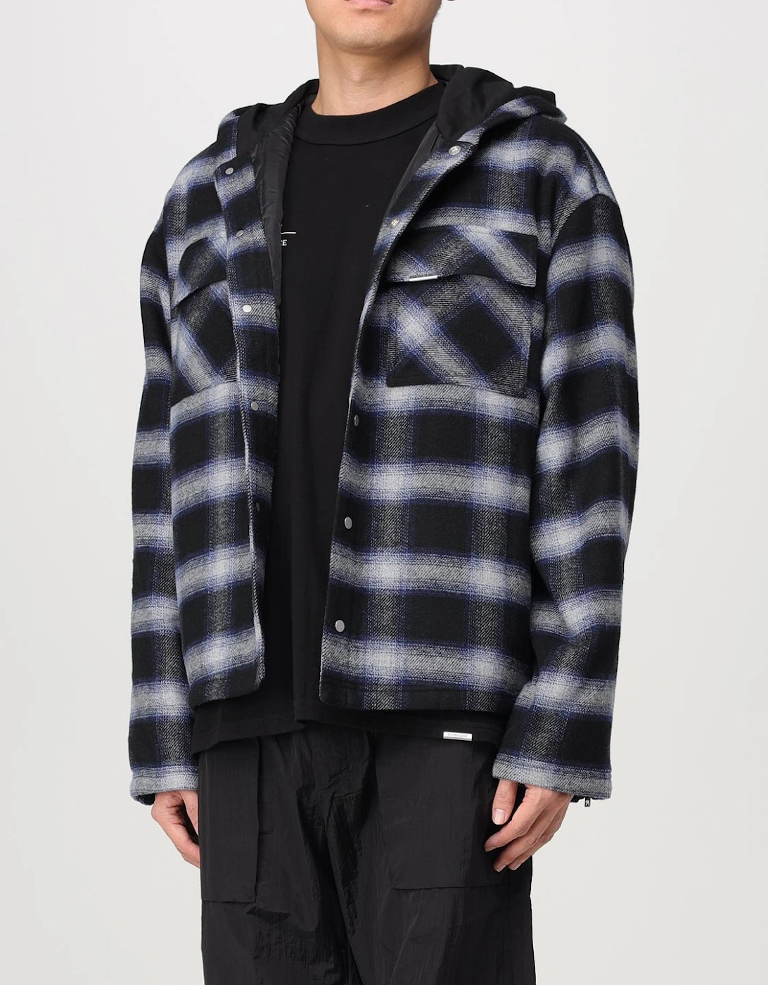 Hooded Plaid Flannel Shirt