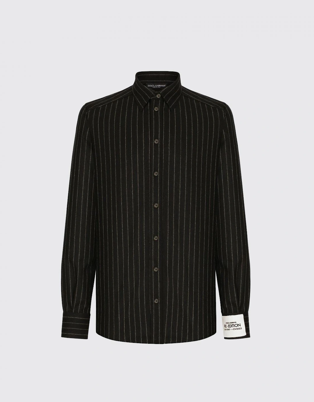Pinstripe Wool LongSleeve Shirt, 2 of 1