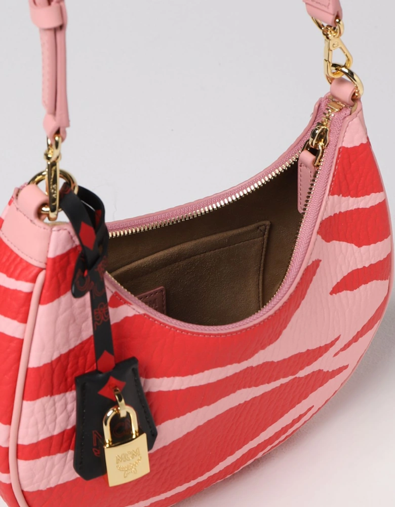 Half Moon Zebra Print Shoulder Bag