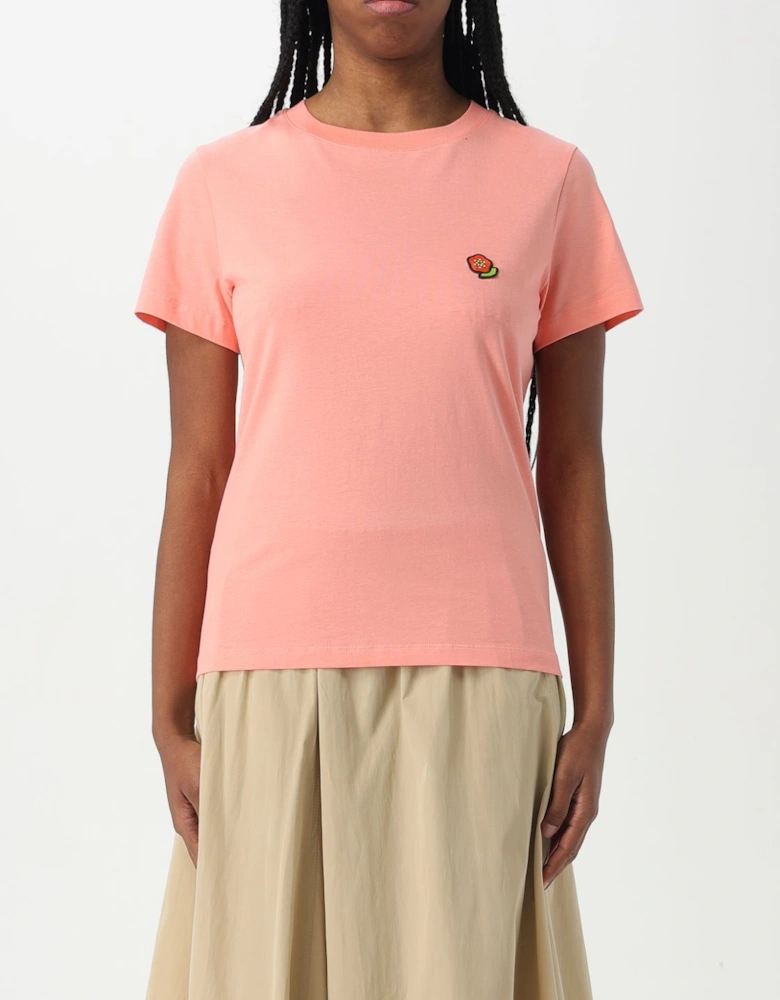 Embroidered Flower Short Sleeve Tee