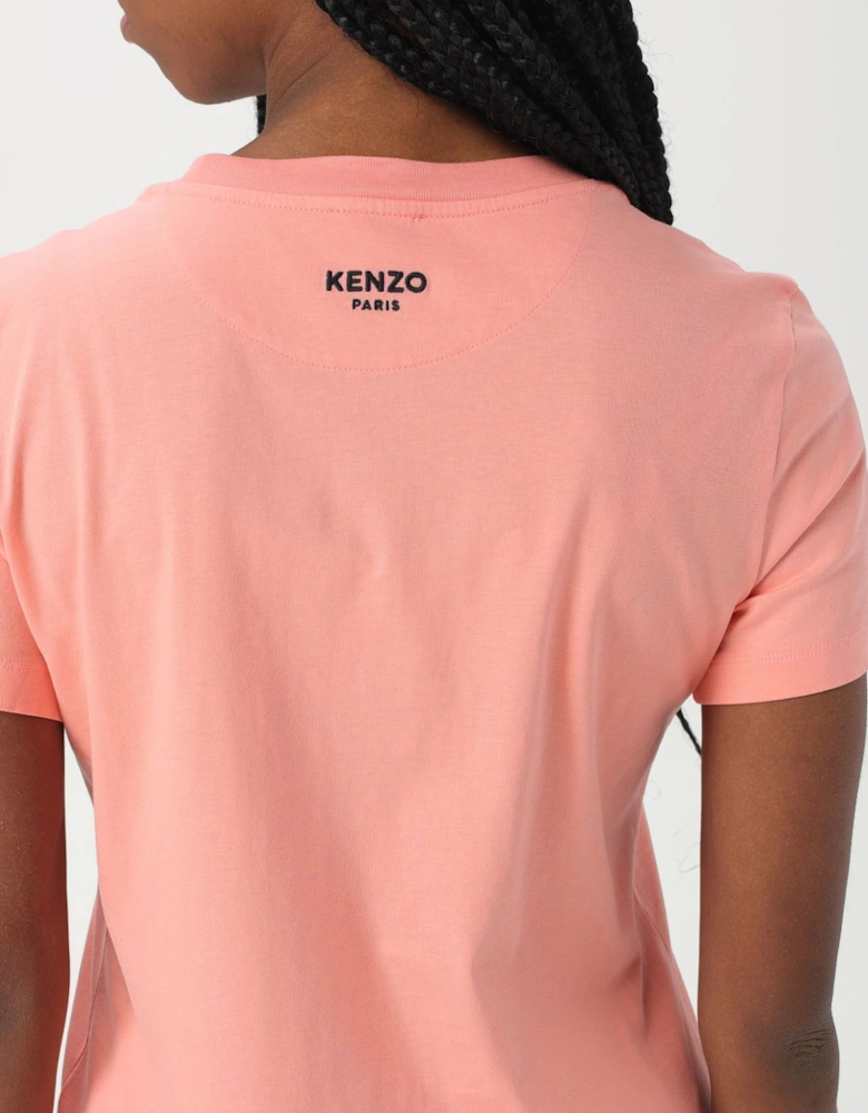 Embroidered Flower Short Sleeve Tee