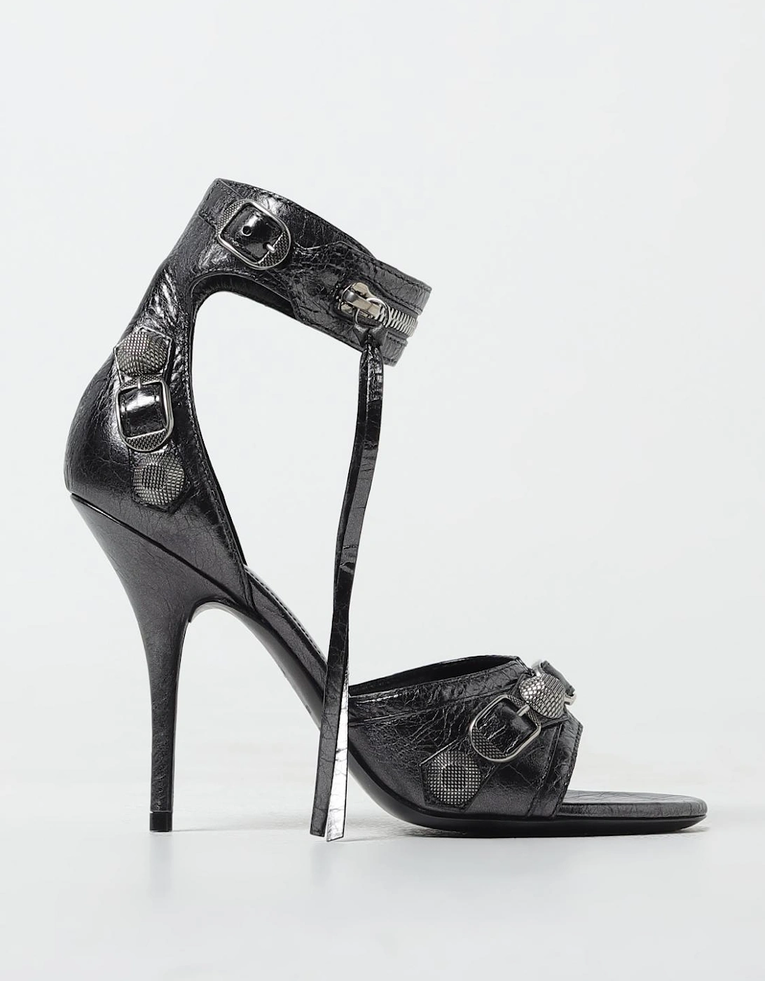Zip Around Buckle Sandals Heels, 5 of 4