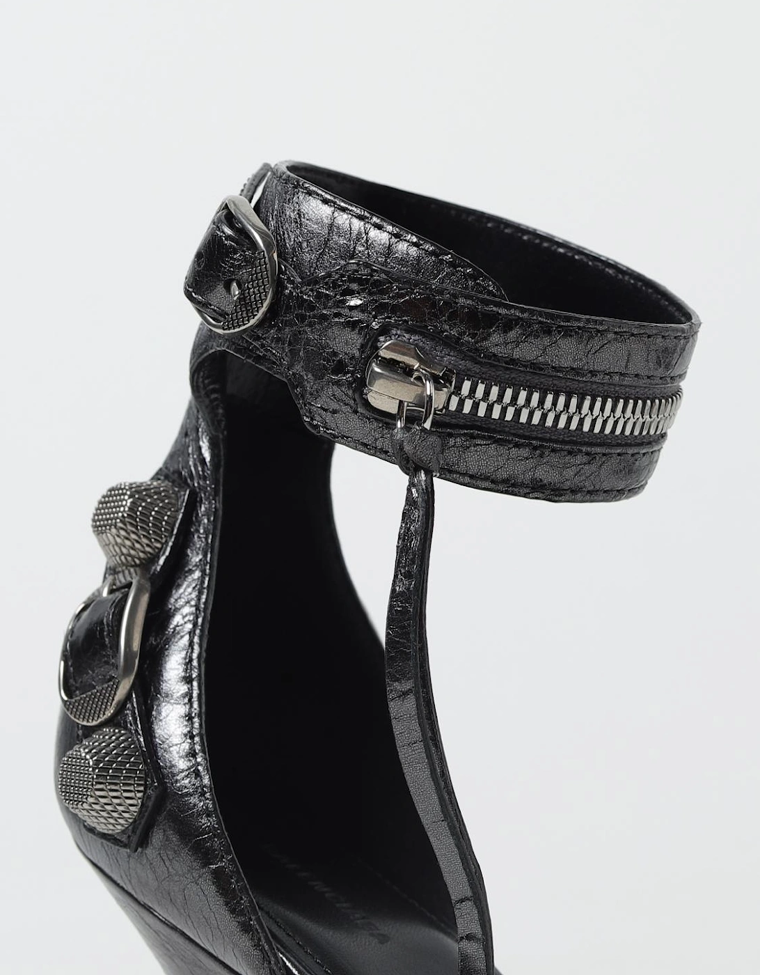 Zip Around Buckle Sandals Heels