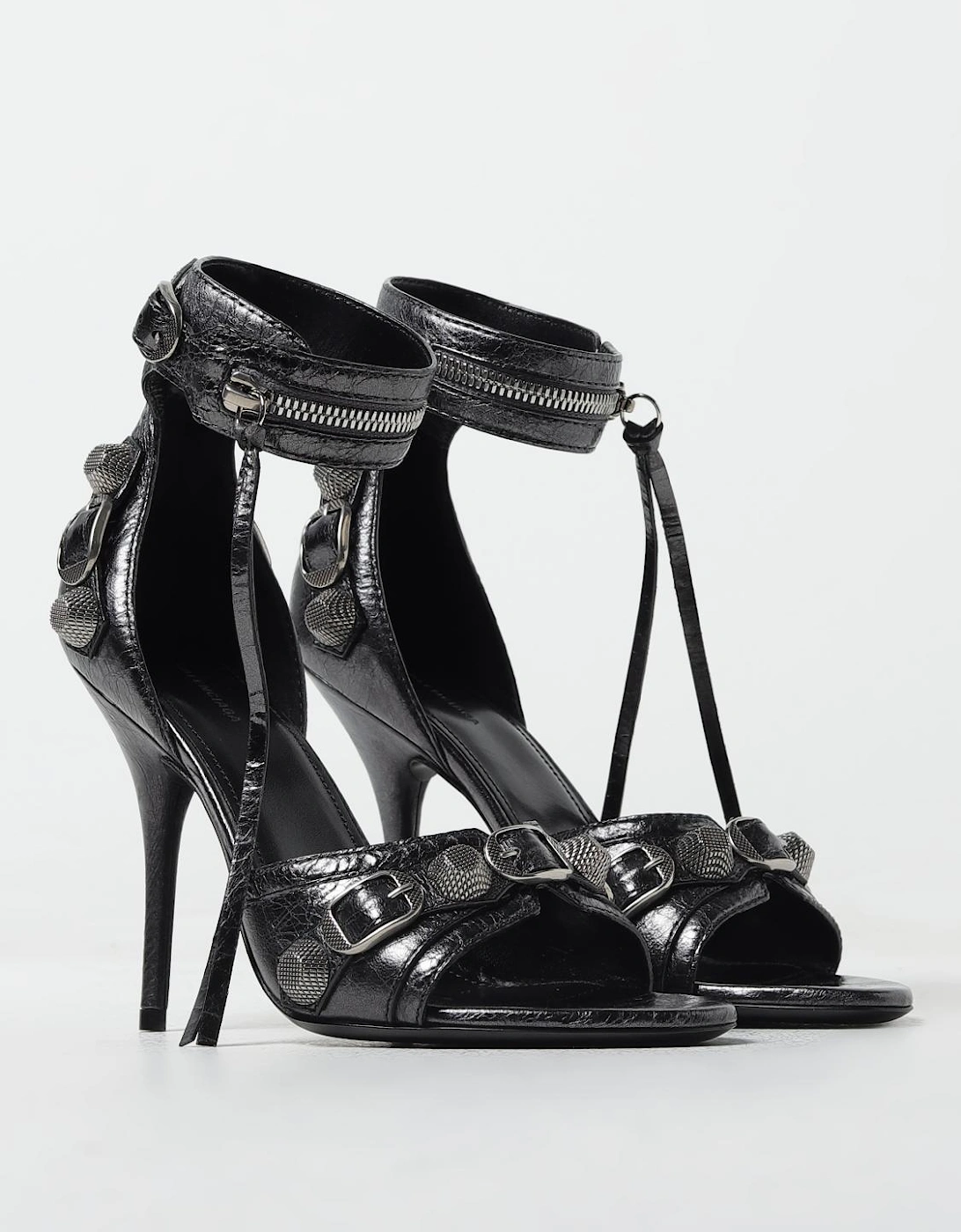 Zip Around Buckle Sandals Heels
