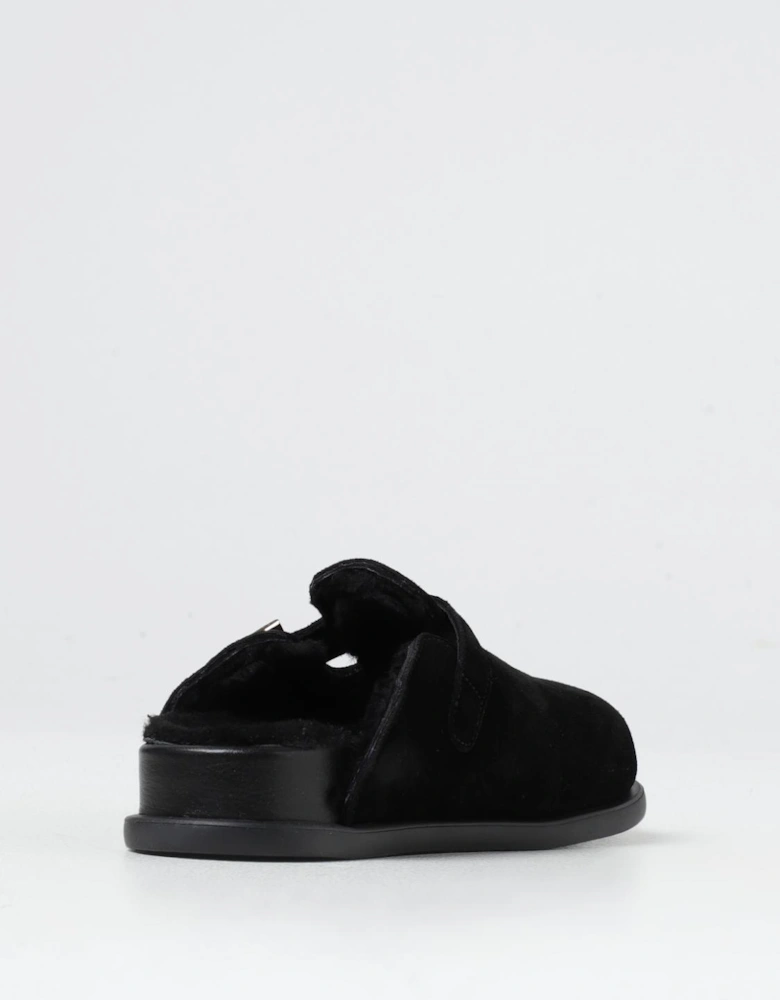 ShearlingLined Suede Clogs