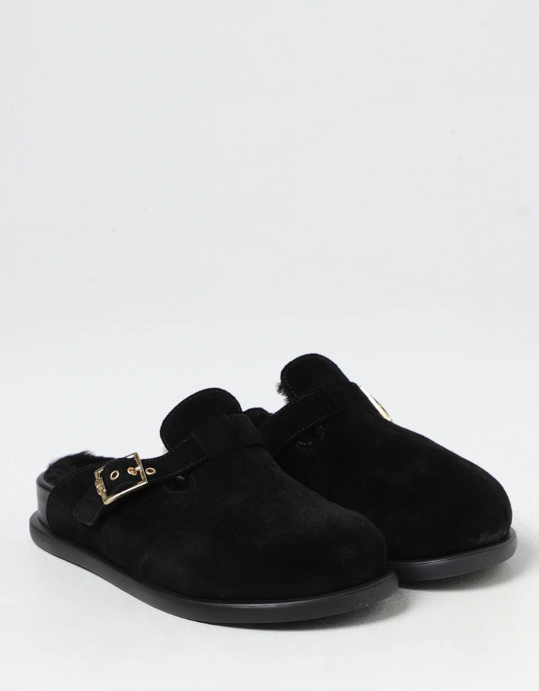 ShearlingLined Suede Clogs