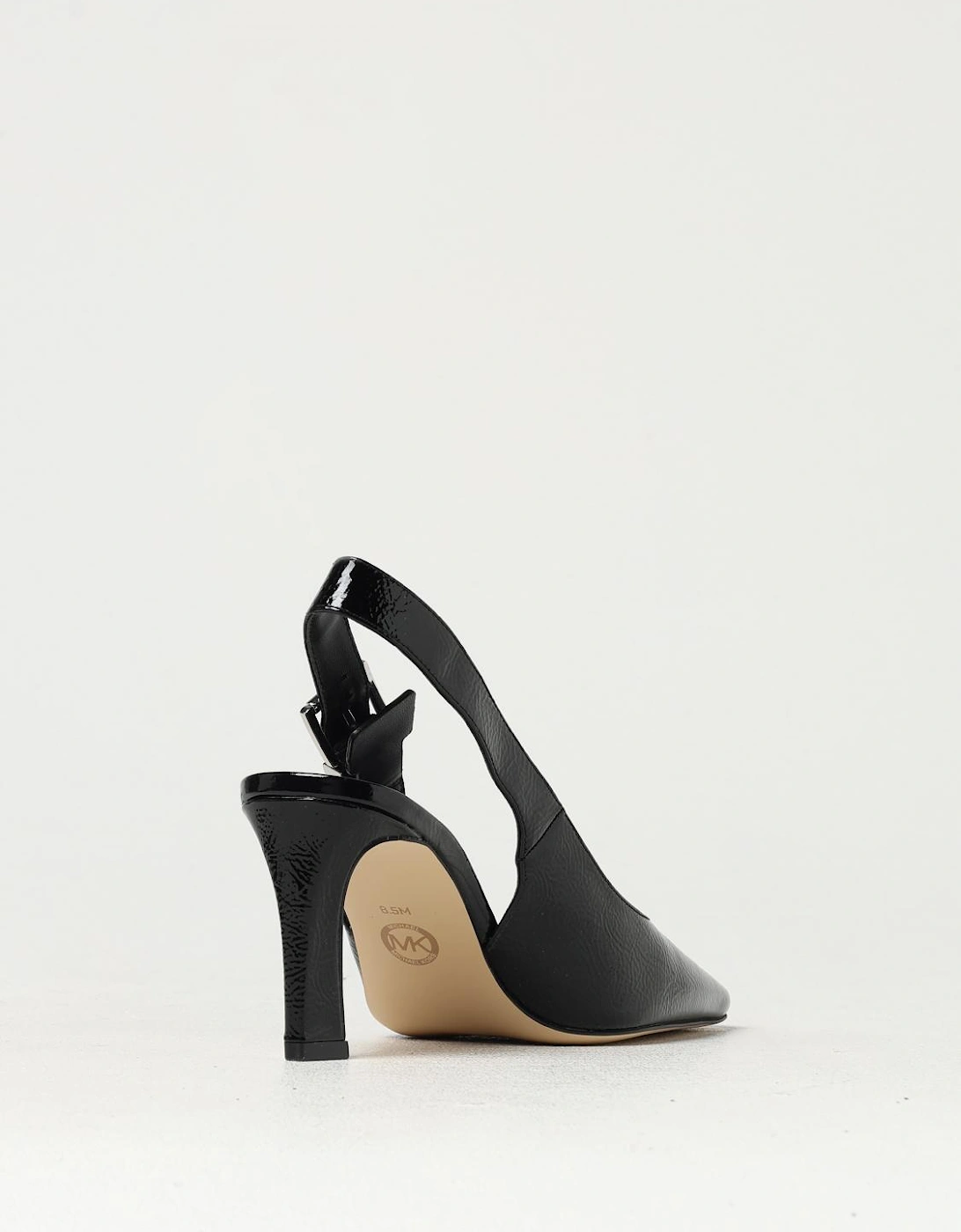 Slingback Heels Patent Leather Buckle