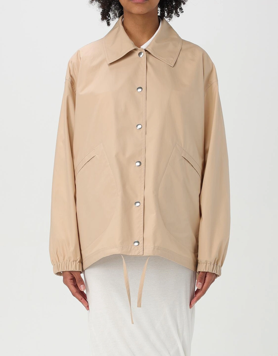 Relaxed Cotton Jacket Drawstring Hem, 6 of 5