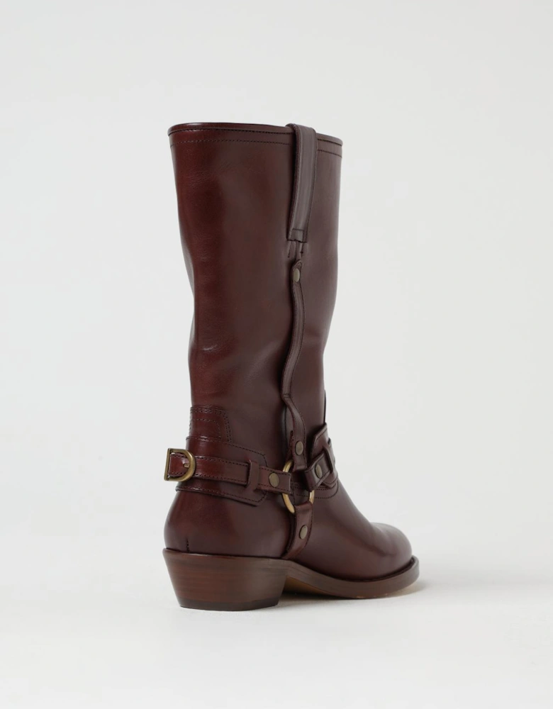 Dicker Ankle Boots Leather Buckle