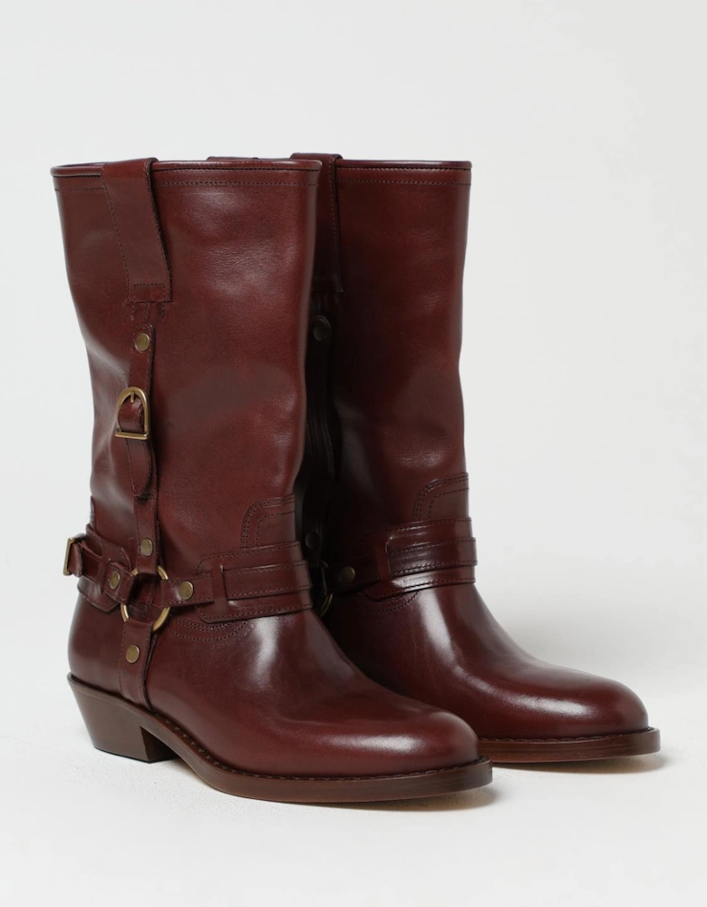 Dicker Ankle Boots Leather Buckle