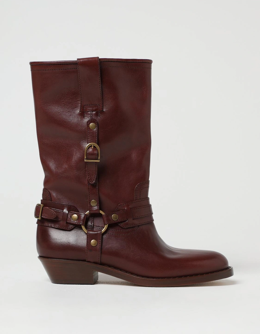 Dicker Ankle Boots Leather Buckle