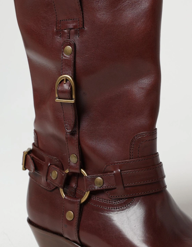 Dicker Ankle Boots Leather Buckle