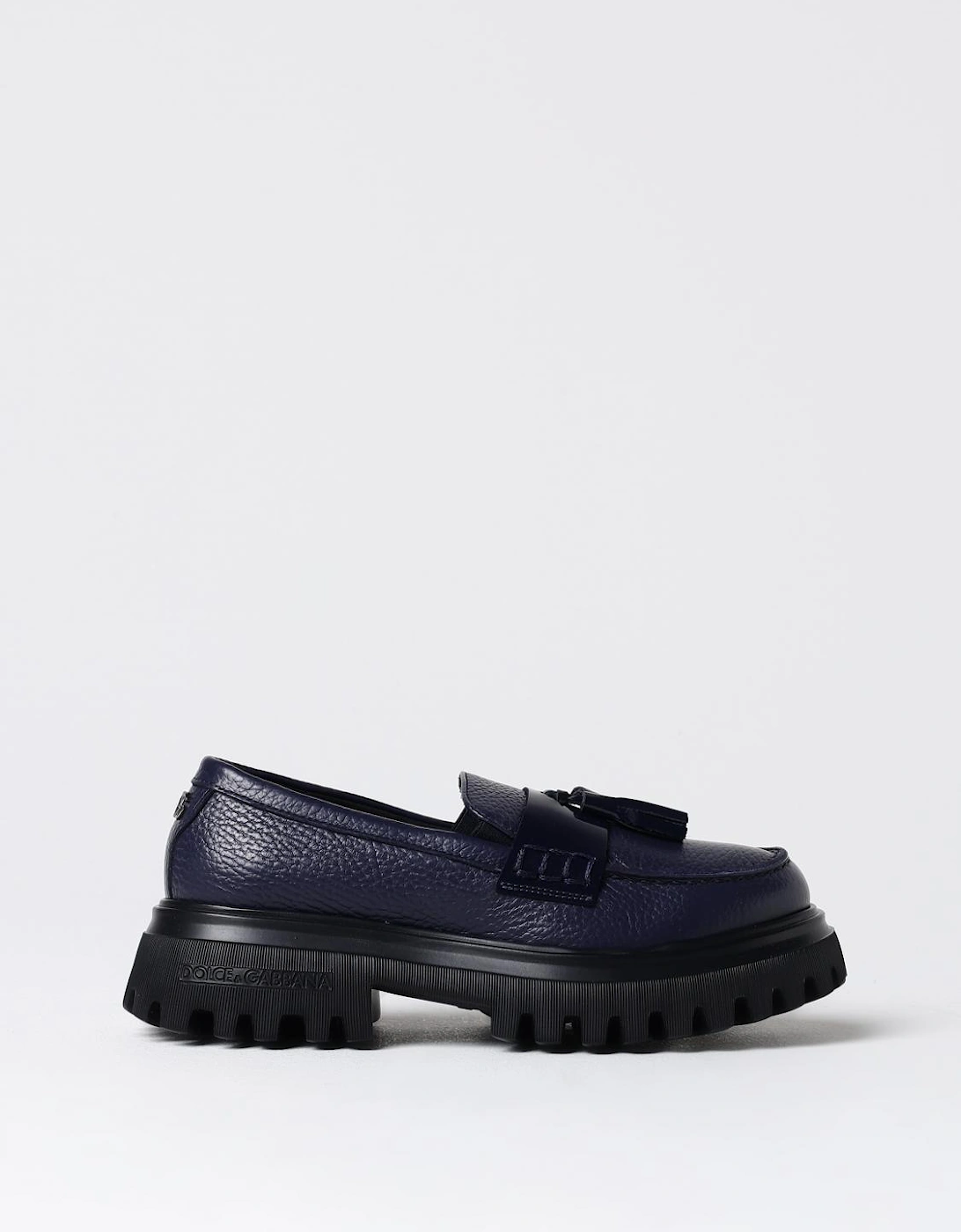 Pebbled Leather Tassel Loafers, 4 of 3
