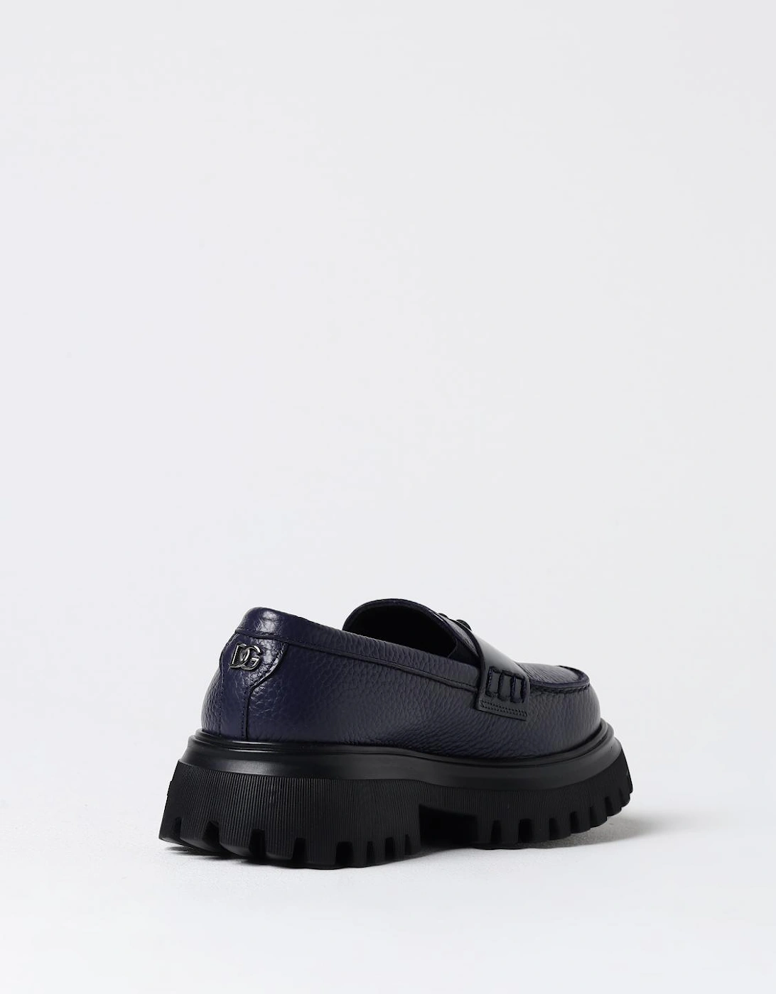 Pebbled Leather Tassel Loafers