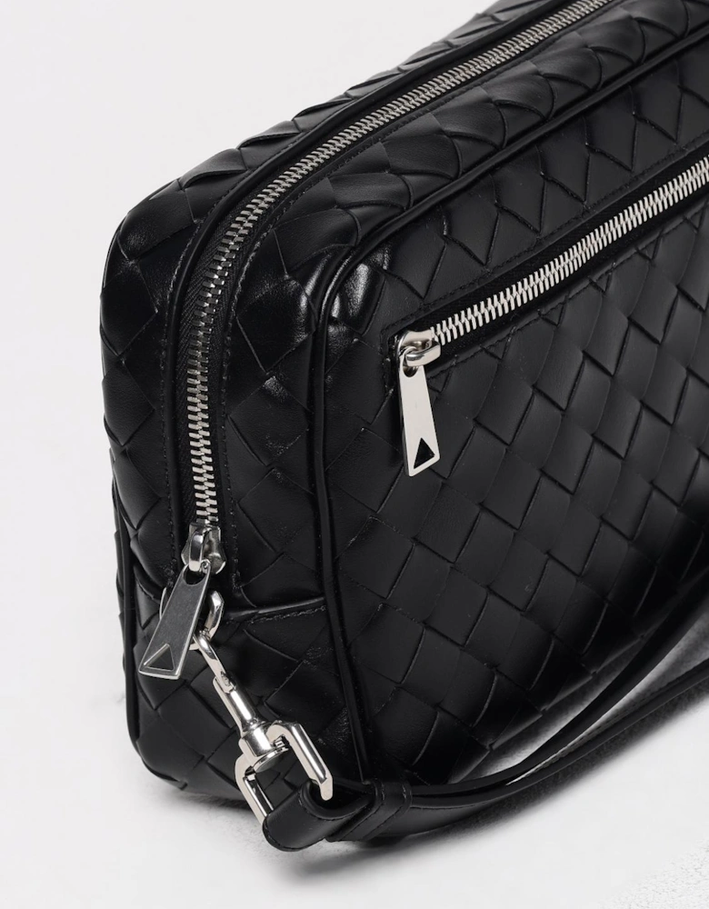 Intrecciato ZipAround Leather Pouch