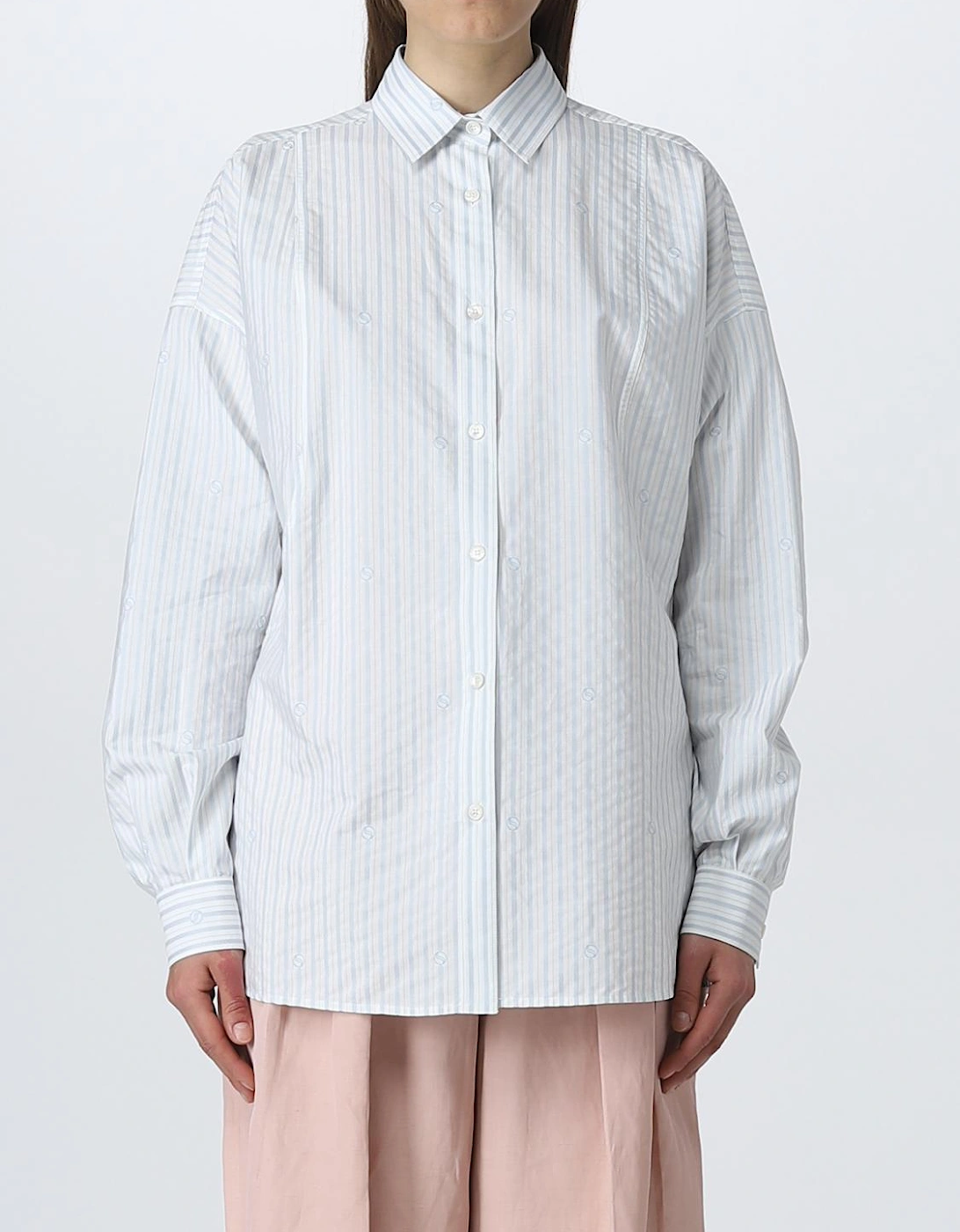 Striped Organic Cotton Oversized Shirt, 6 of 5
