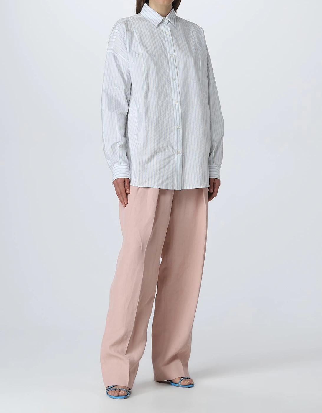 Striped Organic Cotton Oversized Shirt