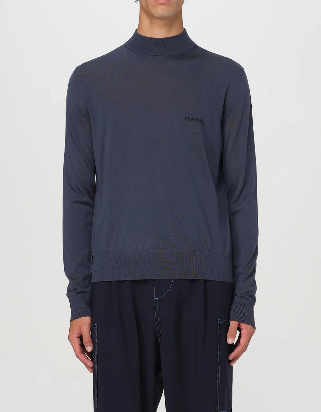 Mock Neck Wool Knit Sweater, 6 of 5