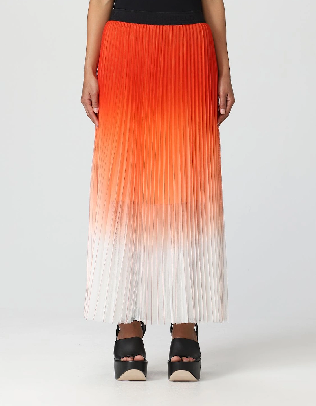 Ombre Pleated Midi Skirt, 5 of 4