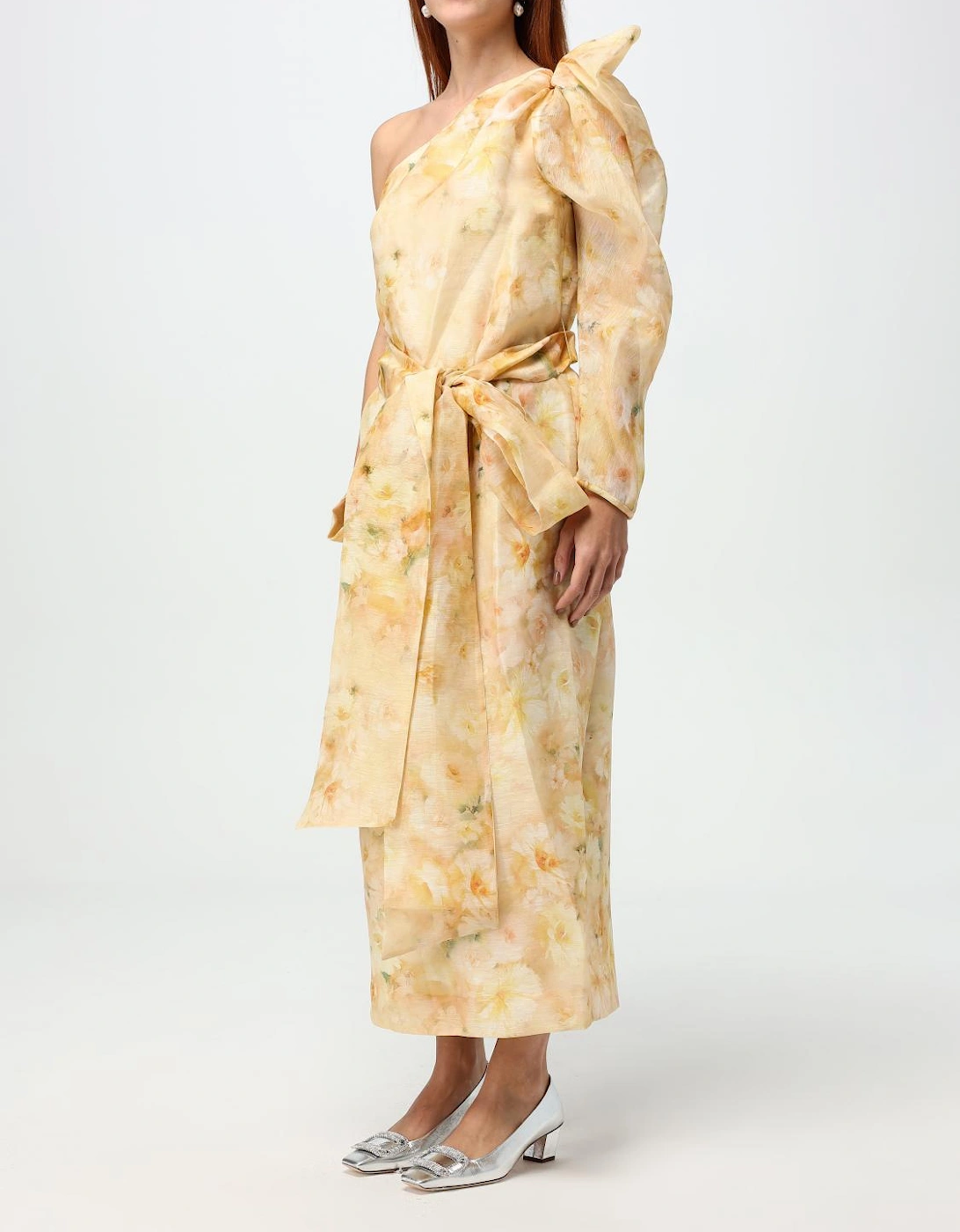 Alora OneShoulder Midi Dress
