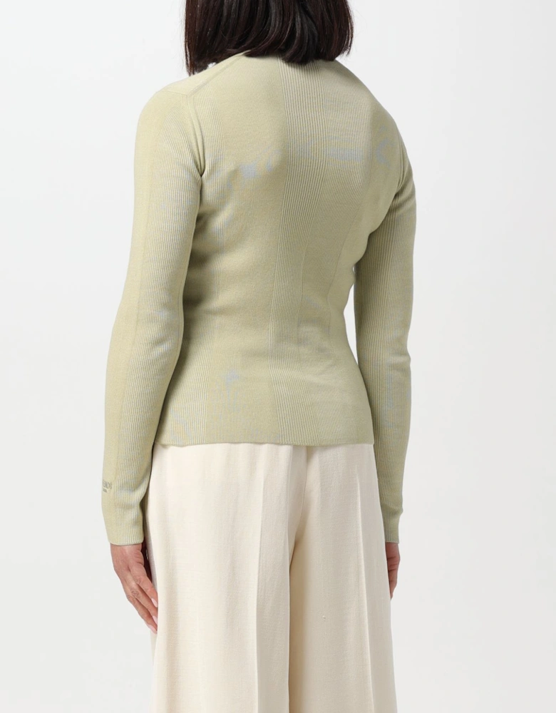 Ribbed Knit Mock Neck Sweater