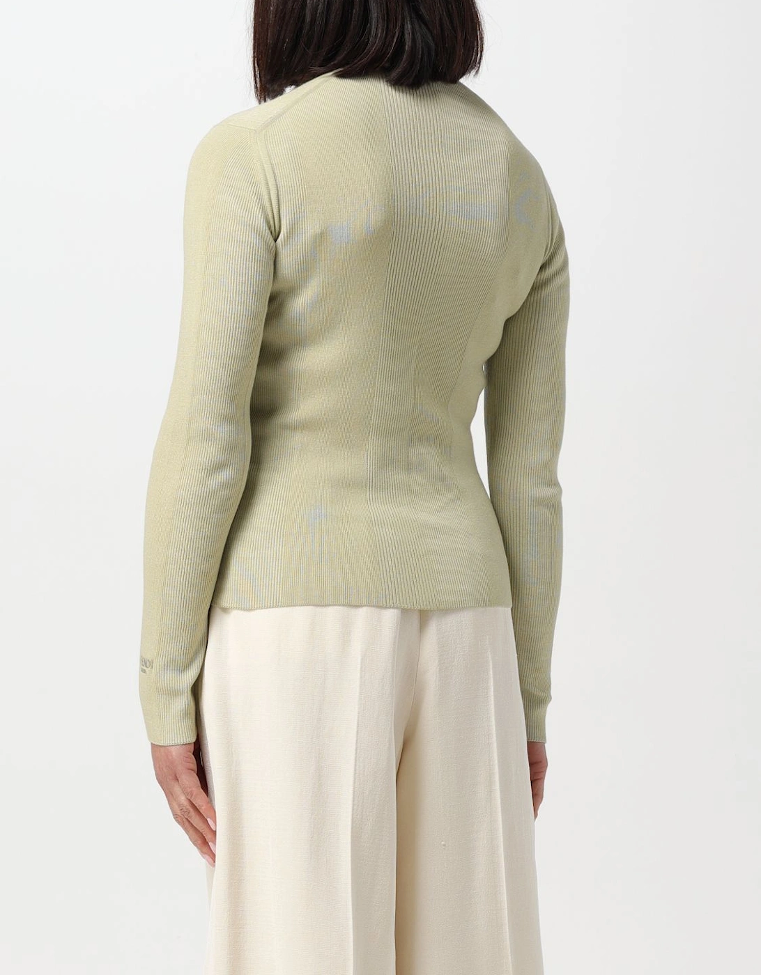 Ribbed Knit Mock Neck Sweater