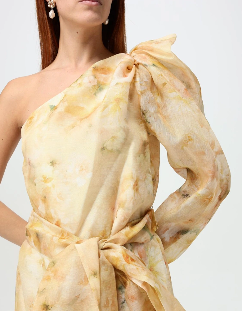 Alora OneShoulder Midi Dress