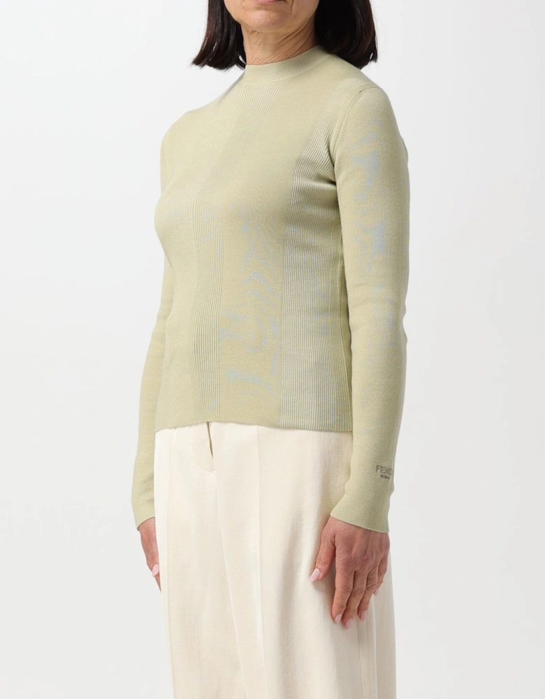 Ribbed Knit Mock Neck Sweater