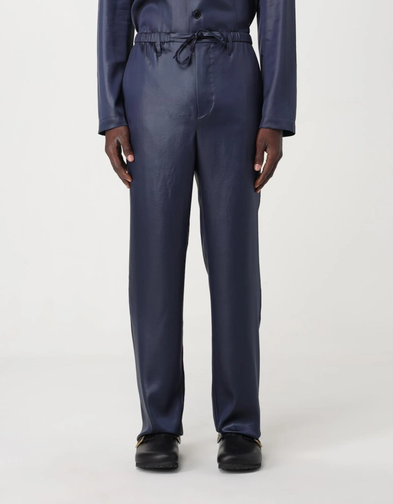 RelaxedFit Satin Trousers