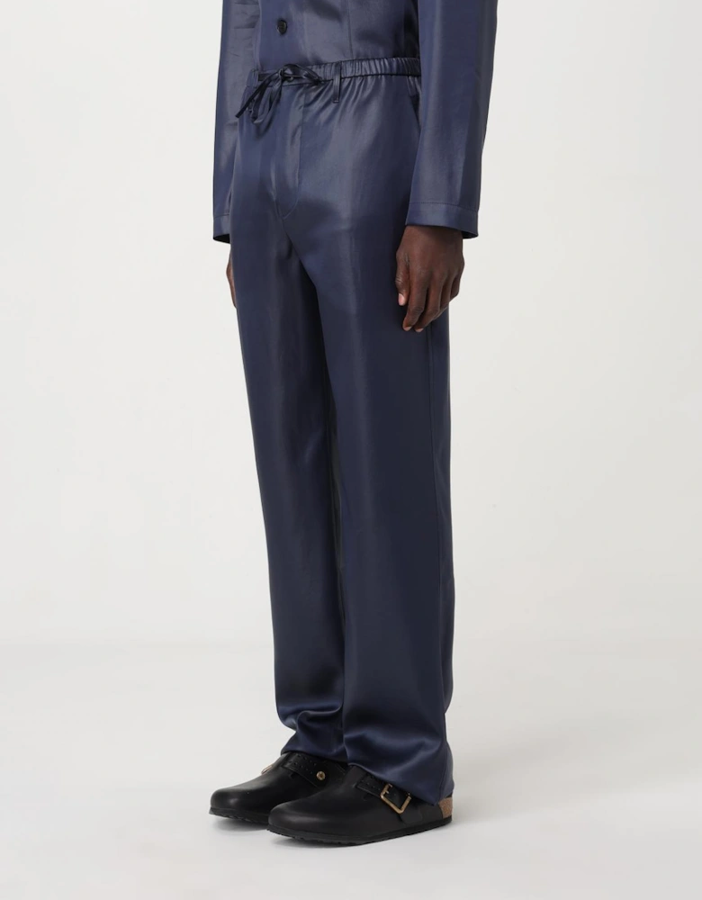RelaxedFit Satin Trousers