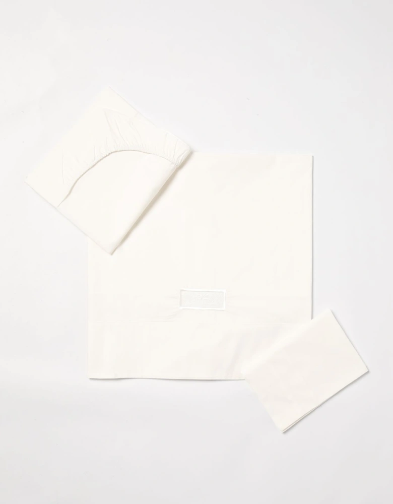 Baby Crib Sheet Set Embroidered Label
