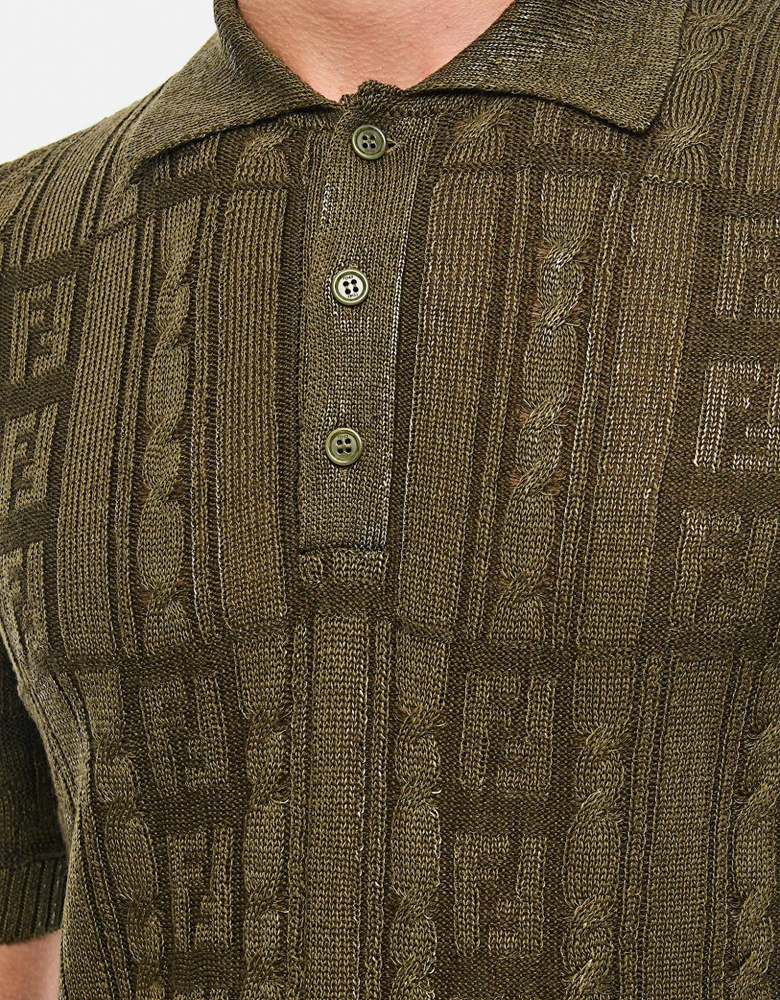Knit Polo Shirt FF Monogram