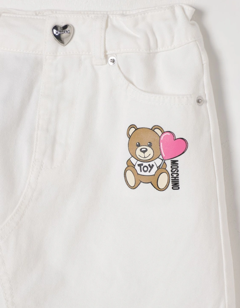 Mini Teddy Bear Denim Skirt