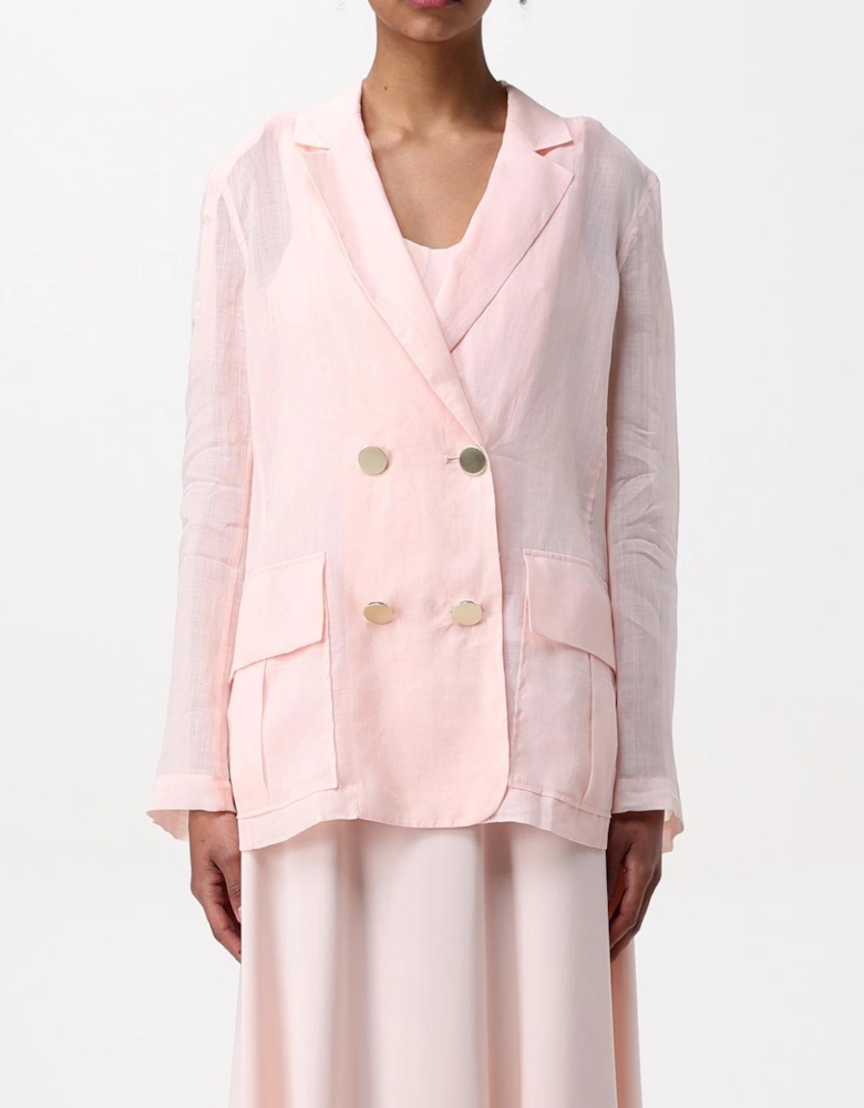 Linen DoubleBreasted Blazer