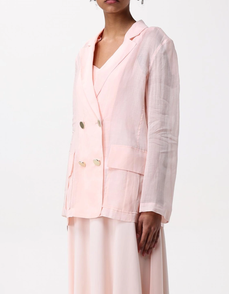 Linen DoubleBreasted Blazer