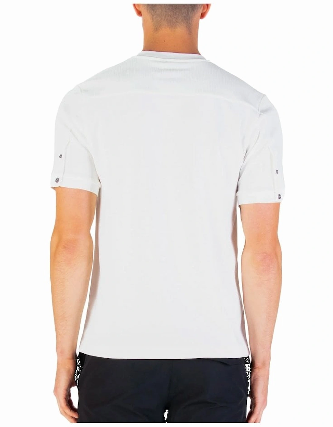 Luke Keswick Rib Detail Crew T Shirt White