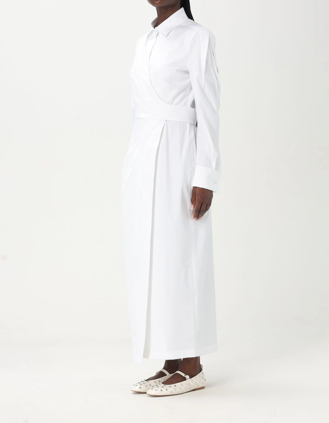 Shirt Dress Wrap Style Poplin