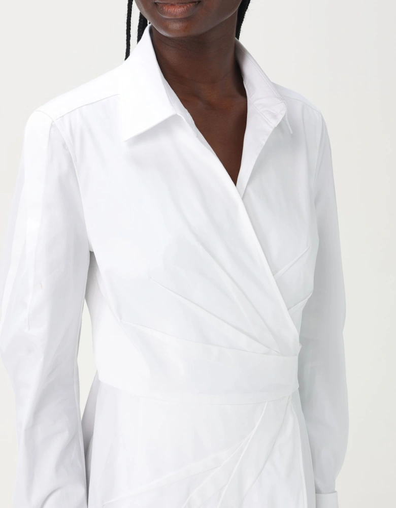 Shirt Dress Wrap Style Poplin